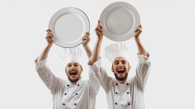 Uśmiechnięci kucharze